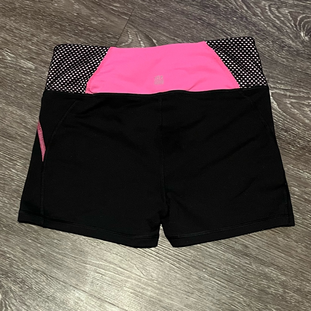 PINK Victoria’s Secret hot pink and black shorts